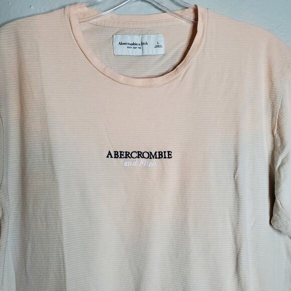 Abercrombie & Fitch Soft A&F Tee Size L Sun Faded ? Discolored Blotchy Casual - Picture 4 of 12